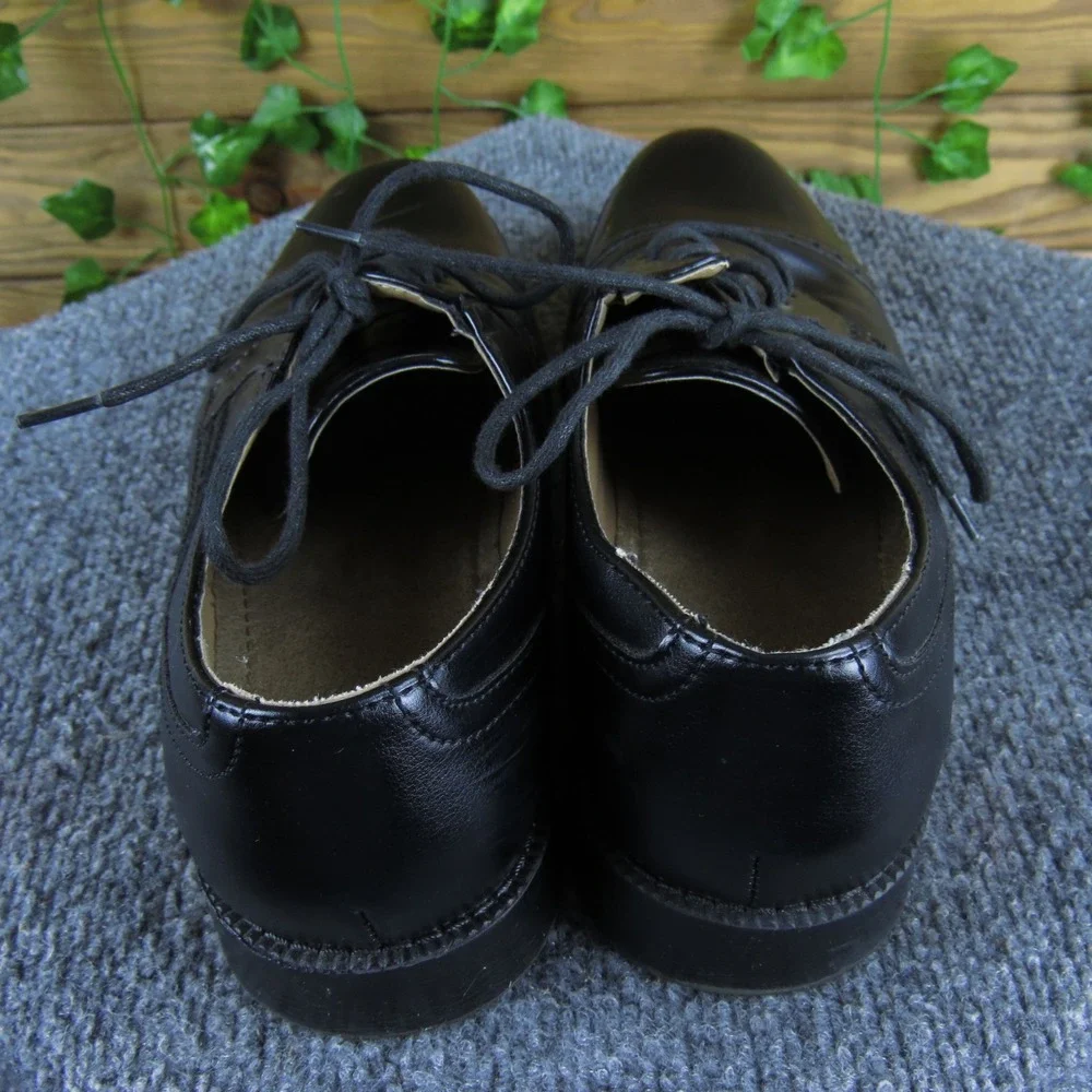 J. Ferrar Dane Men 8 Black Synthetic Oxford‎ Dress Classic
